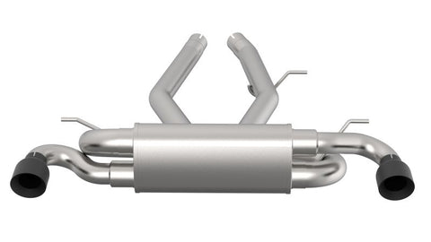 3" STAINLESS STEEL AXLE-BACK EXHAUST WITH BLACK TIPS