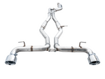 AWE TRACK EDITION EXHAUST FOR A90 SUPRA - Non-Resonated Touring Edition Exhaust - 5in Chrome Silver Tips